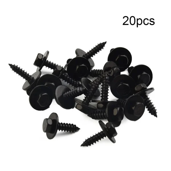 Self-Tapping Screws Auto Automotive Interior Parts Replacment Set 20pcs/kit 4.8x19mm Accessories Car Hex Washer Head