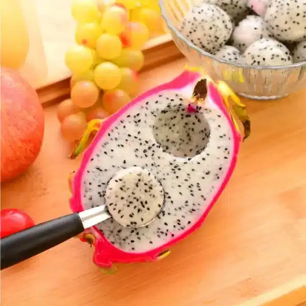 Double Head Scoop Stainless Steel Fruit Salad Tool Kitchen Accessories DIY Fruit Set Plate Tool Creative Plate Decoration Gadget - Image 5