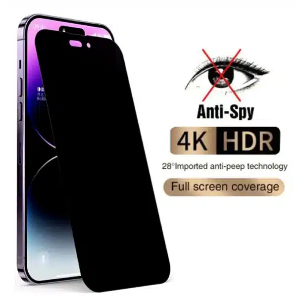 100D Anti Spy Tempered Glass For IPhone 14 13 12 Mini 11 Pro Xs Max X XR Privacy Screen Protector Iphone 7 8 6 Plus SE 2020 Film