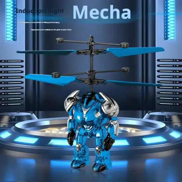 Intelligent Sensing Aircraft Mech Warrior Flying Robot Luminescent Suspension Gesture Sensing Flying Ball - Image 3