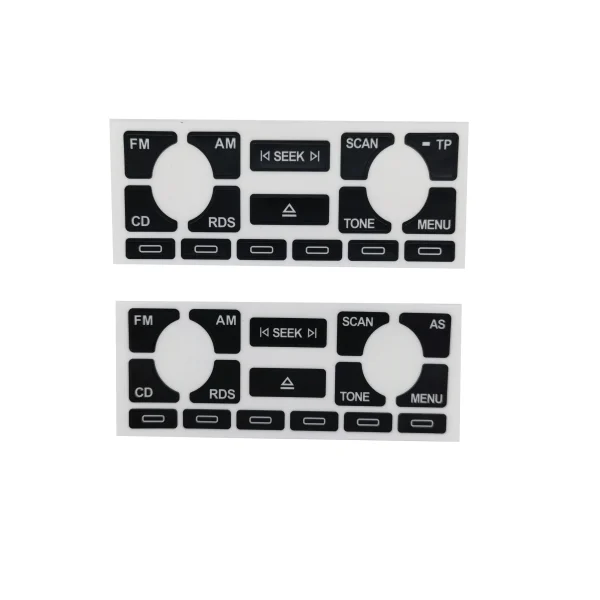 Radio Button Stickers For Audi A3 8P A4 B6 B7 A2 A6 Concert CD Player Stereo For Audi A2 Accessories Interior Replacement Parts - Image 2