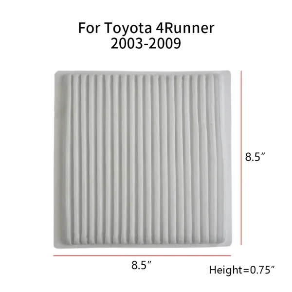 Cabin Air Filter 87139-47010-83 For Toyota 4Runner 2003-2009 For Prius 2001-2009 Car Air Filter Cabin Replacement Interior Parts - Image 6