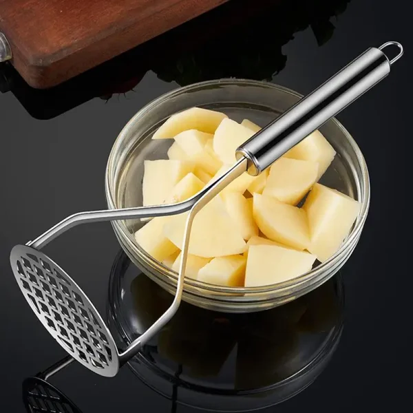 Potato Press Avocado Ricer Fruit Smasher Creative Mud Press Mashed Potato Ricer Stainless Steel Press and Mash Kitchen Gadget - Image 2