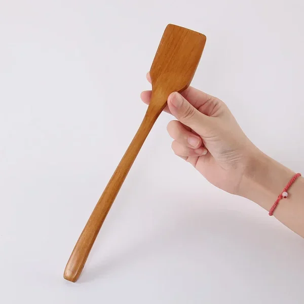 Kitchenware Cooking Spoon BBQ Spatula Wooden Spatula Kitchen Nonstick Dedicated Wooden Natural Kitchen Cooking Spatula Shovel