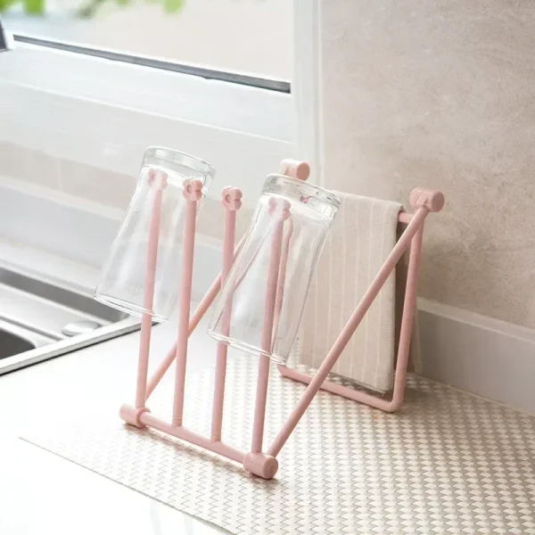 Kitchen Accessories Towel Rag Rack Foldable Storage Holders Cupboard Rag Racks Kitchen Gadgets for Home