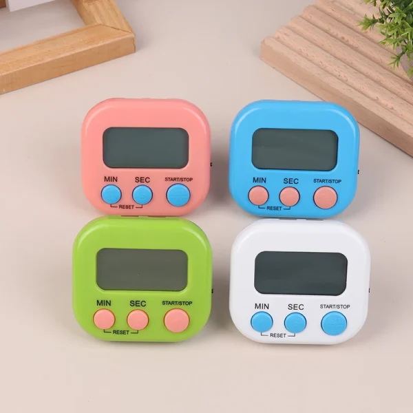 New LED Counter Display Alarm Clock Magnetic Digital Timer Manual Electronic Countdown Counting Up Timer Kitchen Cooking Gadgets