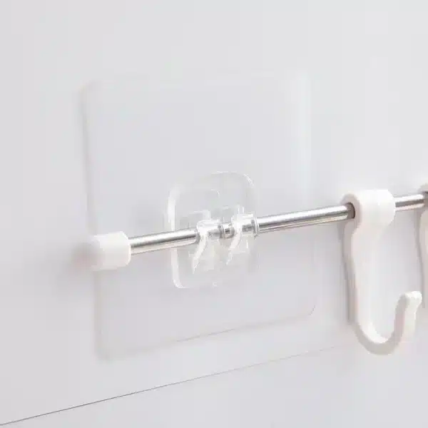 Transparent Self Adhesive Hooks Hanging Holder Shelf Hook for Kitchen Bathroom Wall Storage Rack Fixing Stickers Gadgets - Image 2