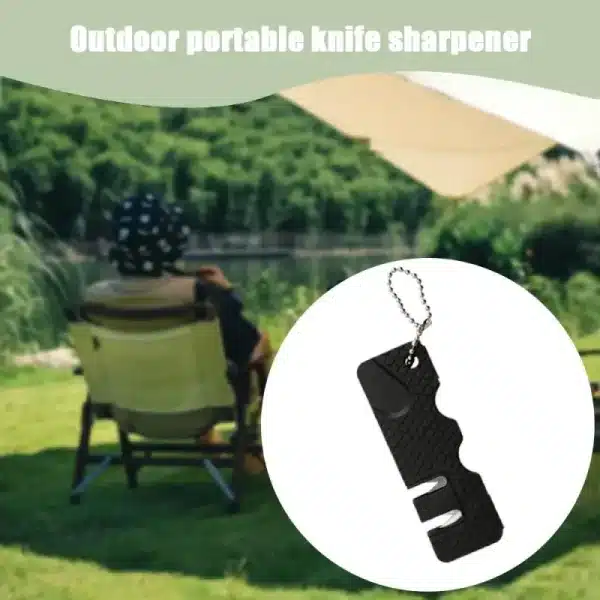 Mini Portable Outdoors Knife Sharpener Scissor Sharpen Gears Fish Hook Carbide Knife Whetstone Camping Tools Kitchen Accessories - Image 2