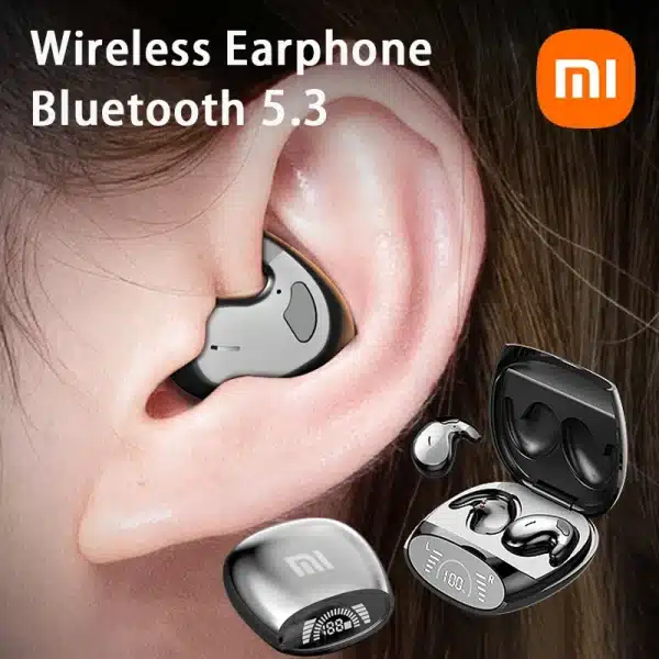 Xiaomi Sleep Invisible Headset Hidden Noise Cancel Waterproof Wireless Bluetooth Earphone Earbuds Sports Stereo Bluetooth 5.3