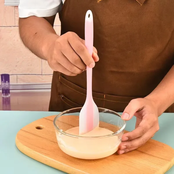 Silicone Spatula Translucent Cake Spatula Cream Blender Knife High Temperature Resistant Kitchen Baking Tool