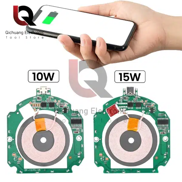 10W 15W High Power Wireless Charger Transmitter Module Type C + Coil for QI Standard Fast Charging Circuit Board with Protection