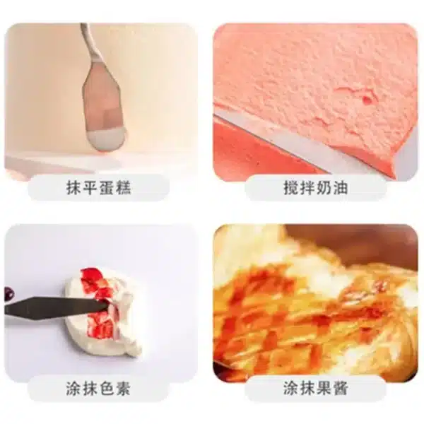 1/2pc Cake Spatula Stainless Steel Butter Cream Smoother Scraper Cream Knife Cake Baking Oil Painting Shovel Kitchen Baking Tool - Image 3