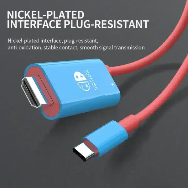 Portable Dock USB Type C to HDMI Conversion Cable for TV Docking Mode Nintendo Switch Steam Deck - Image 3