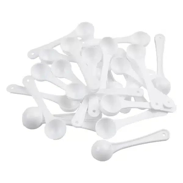 50pcs 1g Multi Purpose White Plastic Measuring Spoons Tablespoons Gram Scoop Food Baking Medicine Powder Cup Kitchen Gadget Sets - Image 4