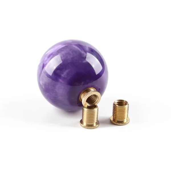 54mm Car Resin Manual Automatic Gear Shift Knob Shifter Head Stick Lever Round Ball Shape Replacement Gearstick Interior Parts