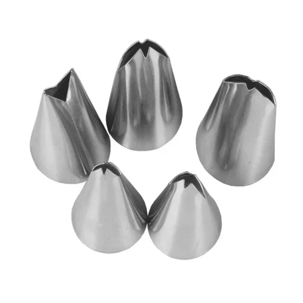 5pcs For Create Cream Leaves Bows Stainless Steel Icing Piping Nozzles Pastry Tips Fondant Cake Decorating Tools Kitchen Gadgets - Image 5