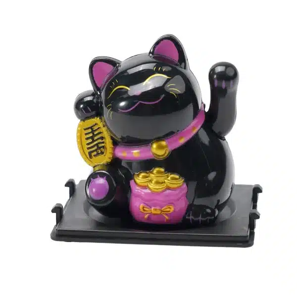 Car Dashboard Decor Lucky Cat Ornament Vehicle Automatic Waving Interior Lovely Parts Replacement Solar Accessories - Image 3