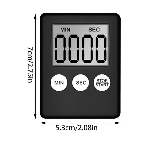 Kitchen Timer Digital Countdown Timers LED Display Cooking Timers Memory Function Study Stopwatch Beep Alarming Kitchen Gadget - Image 6