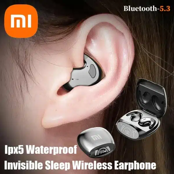 Xiaomi Wireless Sports Bluetooth Headphones Highend Tws Dual Ear Sleep In Ear Md538 Mini Call Noise Cancelling Thin Headphone