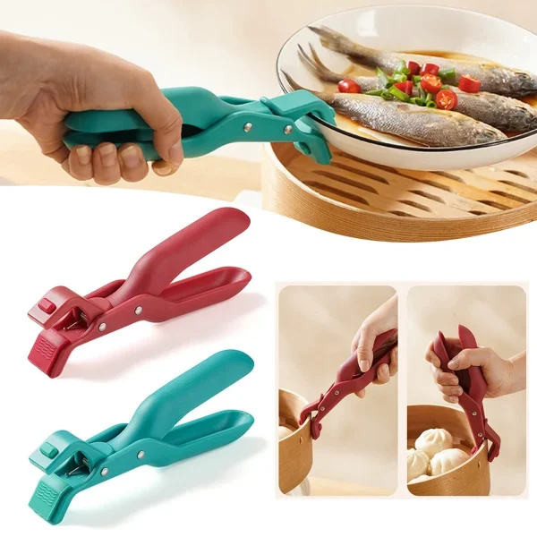 Silicone Anti-Scalding Clip Multi-Purpose Bowl Holder Clamp Practical Plate Lifter Plate Dish Pan Gripper Kitchen Accessories