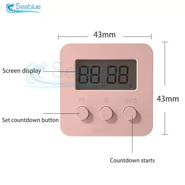 Mini Kitchen Timer Cooking Alarm Clock LCD Digital Timer Cooking Sleep Shower Study Stopwatch Count Kitchen Gadget Tools - Image 3