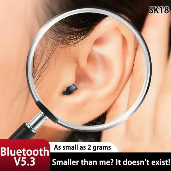 SK18 Headset Bluetooth Wireless V5.3 Hifi Sound Quality Invisible Sleep comfortable to wear With Mic Smart Touch Earbuds for IOS