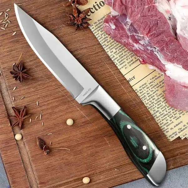 Stainless Steel Mongolian Knife Multifunctional Hand Knife BBQ Meat Cleaver Household Kitchen Vegetable Fruit Peeling Knife - Image 3