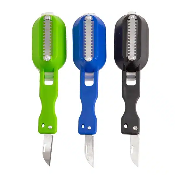 Fish Skin Brush Fast Remove Fish Scale Scraper Planer Tool Fish Scaler Fishing Knife Cleaning Tools Kitchen Cooking Accessorie - Image 2