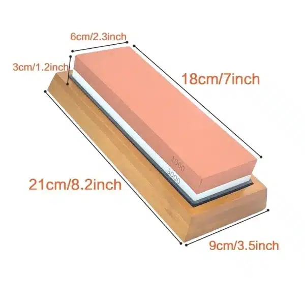 400 1000 3000 Grit Double-sided Sharpening Stone Base Angle Guide Set Kitchen Knife Sharpener Grinding Whetstone Apex Egde Blade - Image 2