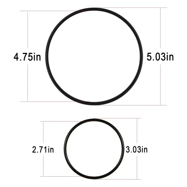 O-Rings Kit for Dometic S Series and T Series Pumps Part 385310151 Pump O-Ring Replacement Pump Interior Parts 2PCS Black Rubber - Image 6