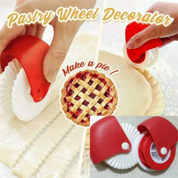 Pastry Dough Lattice Cutter Pie Decorating Gadgets Plastic Roller DIY Baking Tools Embossing Lattice Kitchen Accessories