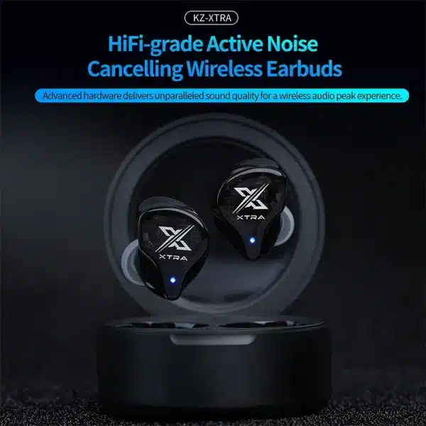 KZ Xtra Bluetooth 5.4 TWS Noise Cancelling Earphones True Wireless Earbuds Multi-Mode ANC QCC3091