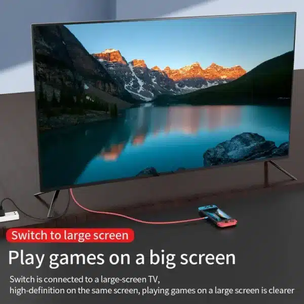 Portable Dock USB Type C to HDMI Conversion Cable for TV Docking Mode Nintendo Switch Steam Deck - Image 2