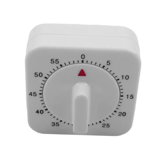 1 Pcs 60 Minutes Kitchen Timer Count Down Alarm Reminder White Square Mechanical Timer For Kitchen Home Baking Tool Gadgets - Image 3