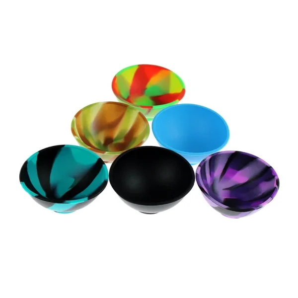 1Pcs Household Silicone Container Bowl 70mm Multi-Color Tobacco Herb Smoking Accessories Kitchen Home Smoke Storage Box - Image 4