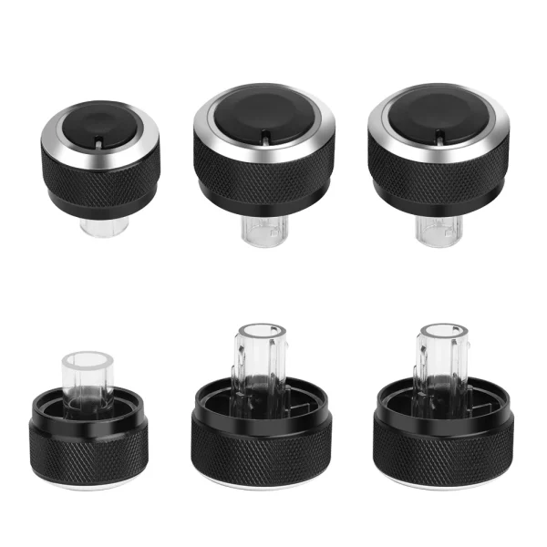 3 Pcs Air Condition Heat Control Switch Knob Ac Knob For Vw Passat B6 Jetta Bora Golf Mk5 Interior Replacement Parts 자동차용품 - Image 2