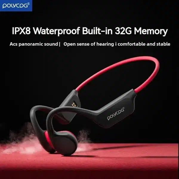 POLVCDG Bone Conduction Headset X7 IPX8 32GB Memory 5.3 Bluetooth Wireless Headset with microphone Waterproof Swimming 2023new