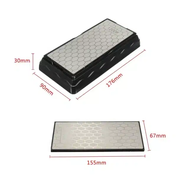 Double-Side base Diamond Sharpening Stone Whetstone Knife Kitchen Grit Chef Knife Grinding 400/600/1000/1200 Grit Sharpener - Image 6