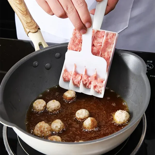 Kitchen Gadgets Meatball Maker Cooking Fried Fish Beaf Rice Balls Making Device Sausage Maker Plastic Machine Set Mold Spoon