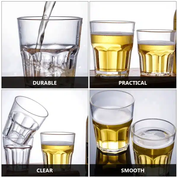 6 Pcs Glass Beer Mugs Kitchen Gadget Glasses Cup Drinking Cups Espresso Unbreakable Spirits Taster Cocktail - Image 3