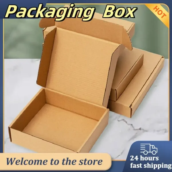 Packaging Storage Box Extra Hard Multi-size Brown Carton Packaging Wedding Party Small Gift Chocolate Candy Event Gift Box