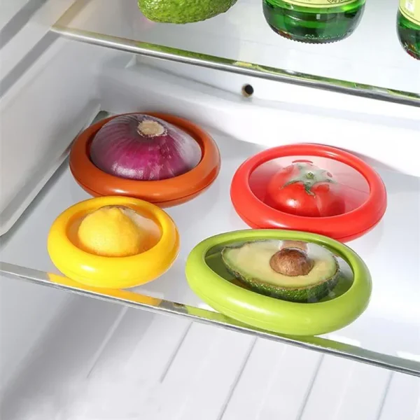 Creative Kitchen Storage Box Fruit Vegetable Container Fresh Box Avocado Tomato Lemon Onion Fresh-Keeping Crisper Kitchen Gadget
