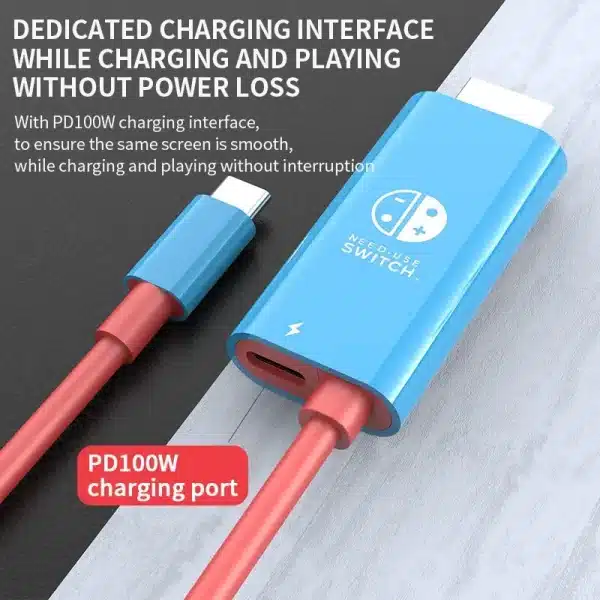 Portable Dock USB Type C to HDMI Conversion Cable for TV Docking Mode Nintendo Switch Steam Deck - Image 4