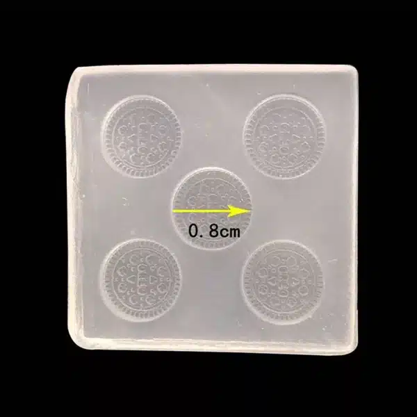 5Pcs/Set Mini Biscuit Silicone Mold Fondant Sugar Cake Decoration Chocolate Clay Epoxy Crystal Molds Baking Kitchen Accessories - Image 2