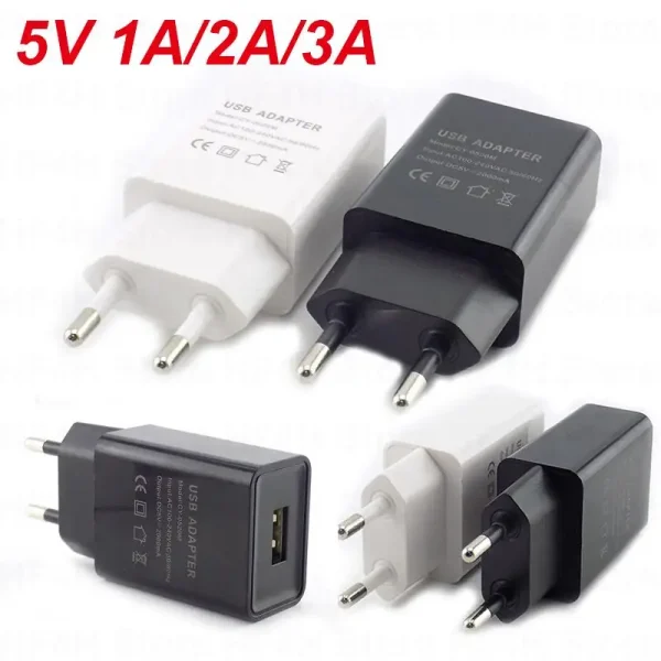 Micro USB EU Plug AC 5V 1A 2A 3A Wall Charger Universal Portable Travel Power Adapter Desktop Charging Power Bank B4