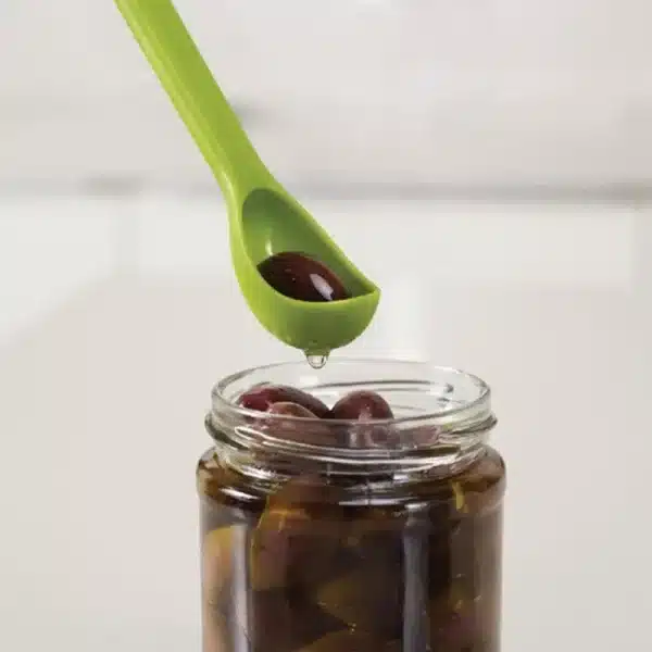Can Fishing Spoon Creative Kitchen 2-in-1 Long Handle Leaking Spoon Fruit Fork Set kitchen accessories kitchen gadgets 1PC - Image 4