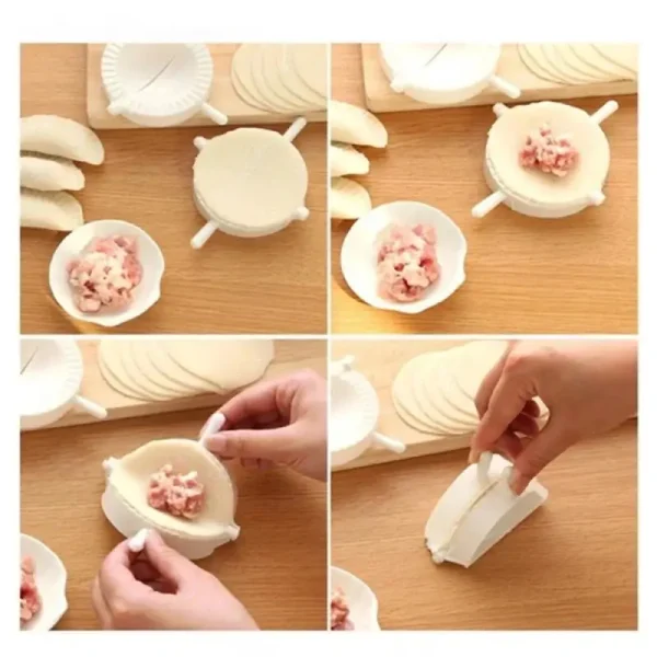 Automatic Dumpling Maker Double Heads Press Dumplings Mold Machine Empanadas Ravioli Wrappers Mould Kitchen Gadgets - Image 3