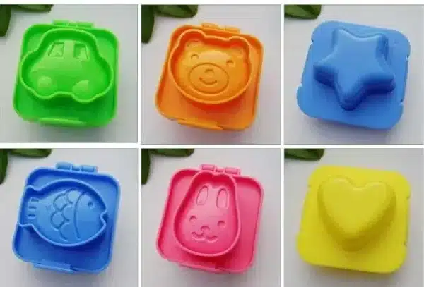 1PCS Creative Children'S Cartoon Rice Ball Mold 6-Piece Set Of Egg Mold Rabbit Bear Modeling Mold Rice Ball Kitchen Gadgets - Image 3