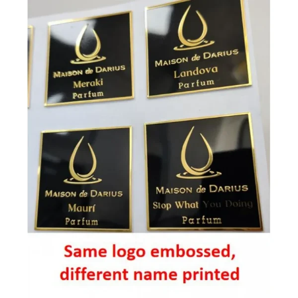 custom.custom labels for packaging luxury candles private label design 3d relief embossed metal label logo sticker 3d thick - Image 6