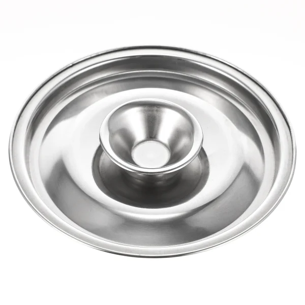 Stainless Steel Cylinder Head Pot Lid Cup Cover Seasoning Kitchen Gadget Sturdy Frying Pan with